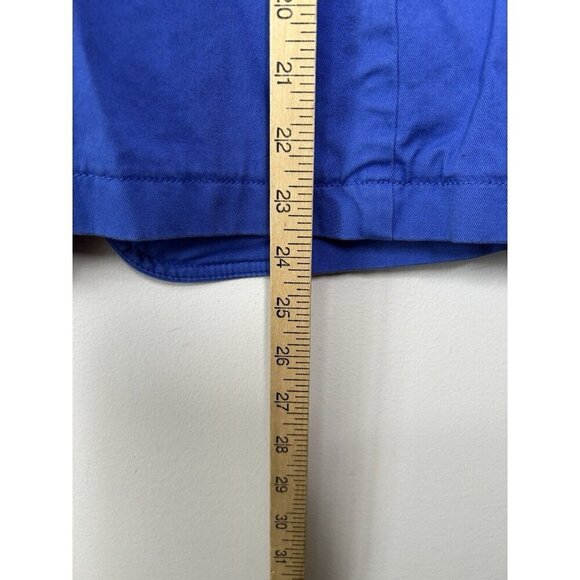 Talbots Womens Cotton Blue Blazer Jacket Single Breasted Long Sleeve Size 10 - Picture 10 of 11